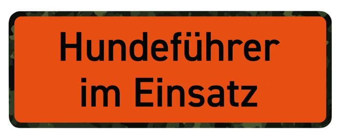 Wilde Hilde Magnetschild Hundeführer im Einsatz – Robust, Wetterfest & Flexibel