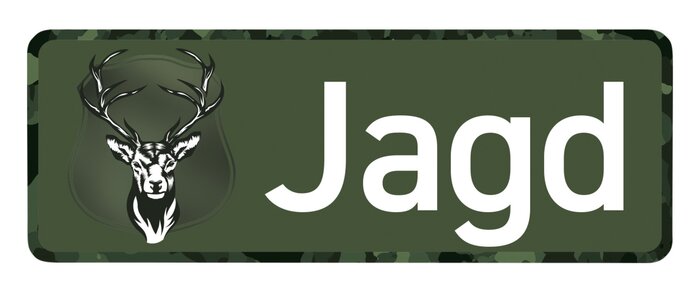 Wilde Hilde Original Magnetschild Jagd: Robust, UV-beständig für Fahrzeug & Areal