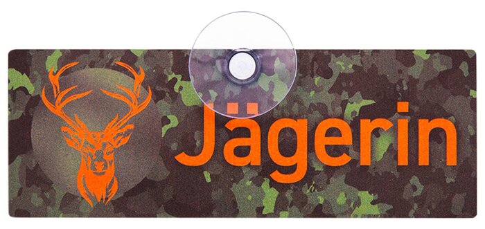 Robustes Wilde Hilde Jägerin Autoschild: Auffällig, Witterungsbeständig, Für Jagdfahrzeuge