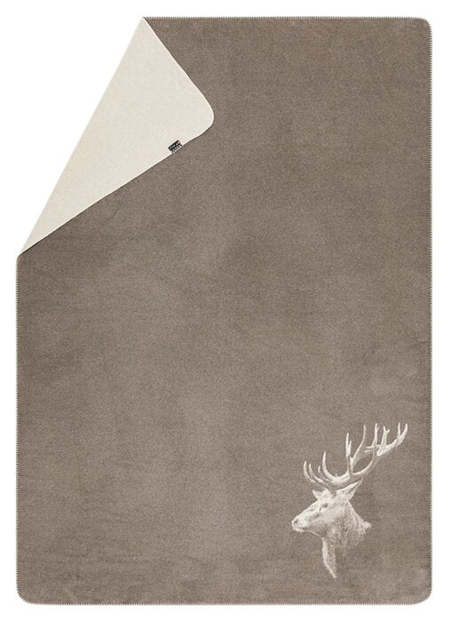 David Fussenegger Savona Hirschkopf Kuscheldecke – Weich, Nachhaltig, 200x150cm