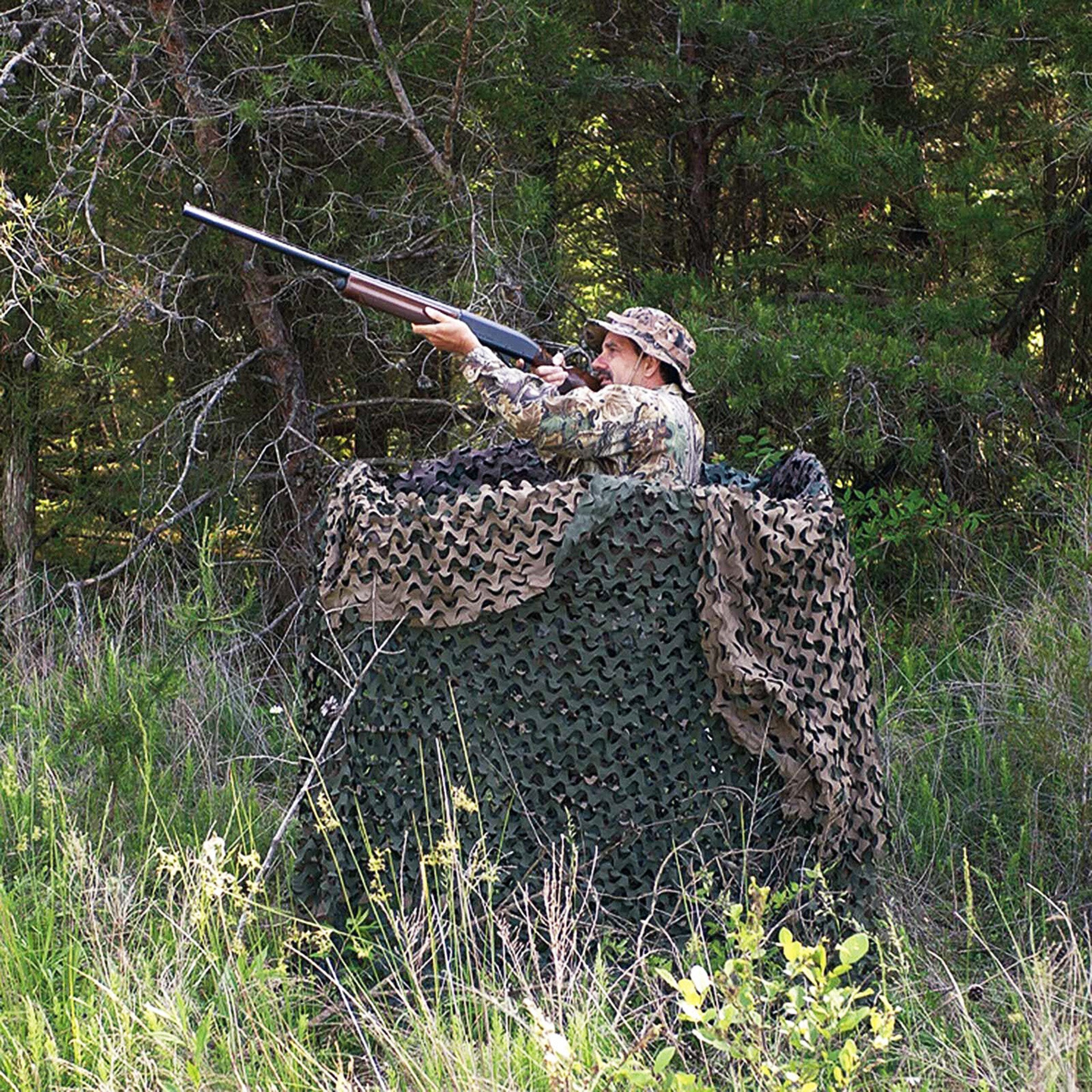 Leichtes, Geräuscharmes, UV-beständiges Tarnnetz Basic für Jagd und Outdoor