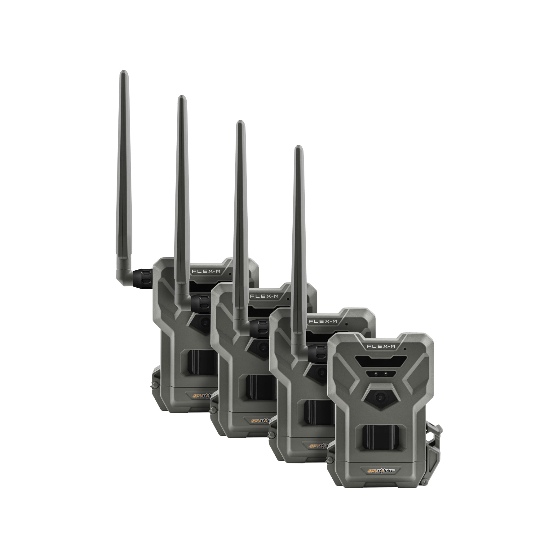 SPYPOINT FLEX-M 4er Set LTE Wildkamera 28MP Revierüberwachung Set Jagd