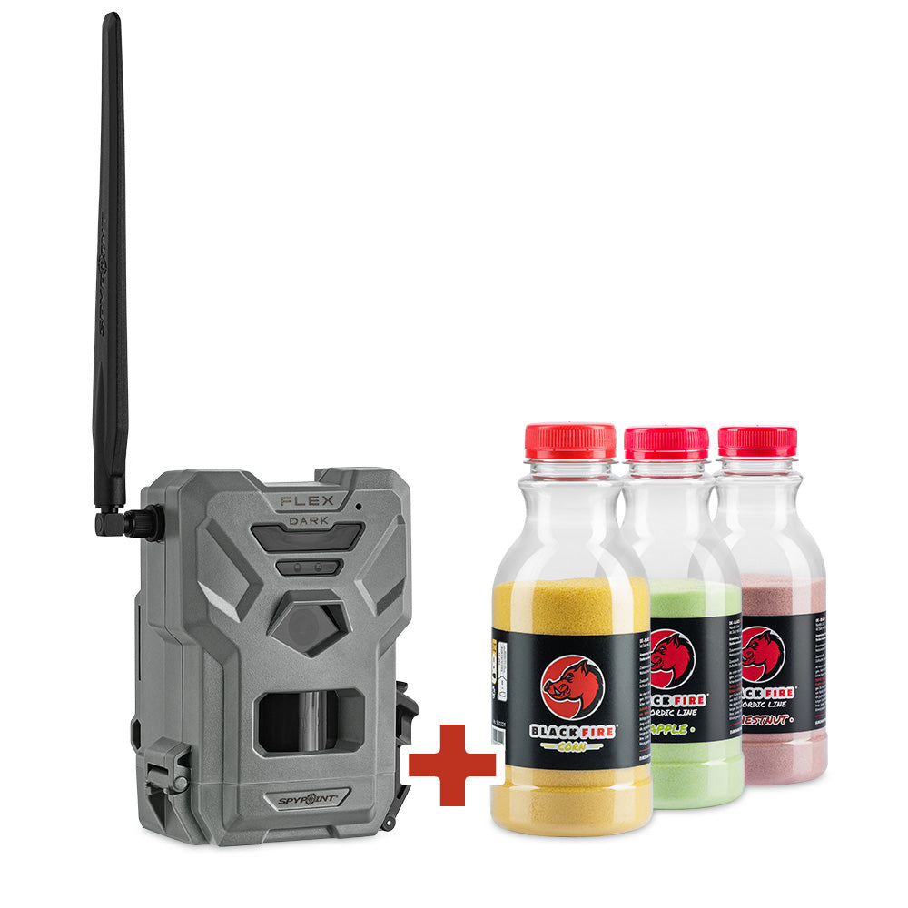 BLACK FLEX Set Nordic Line Wildkamera Bundle mit Lockmitteln