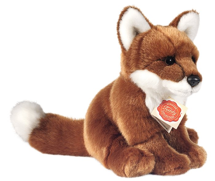 Teddy Hermann Realistischer Kuschelfuchs, Weich & Waschbar, TÜV-geprüft, Ideal für Kinder