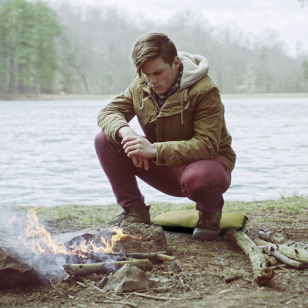 Kamper Outdoor Sitzkissen Grün mit Gelkern: Wasserdicht, Ergonomisch für Jagd & Camping