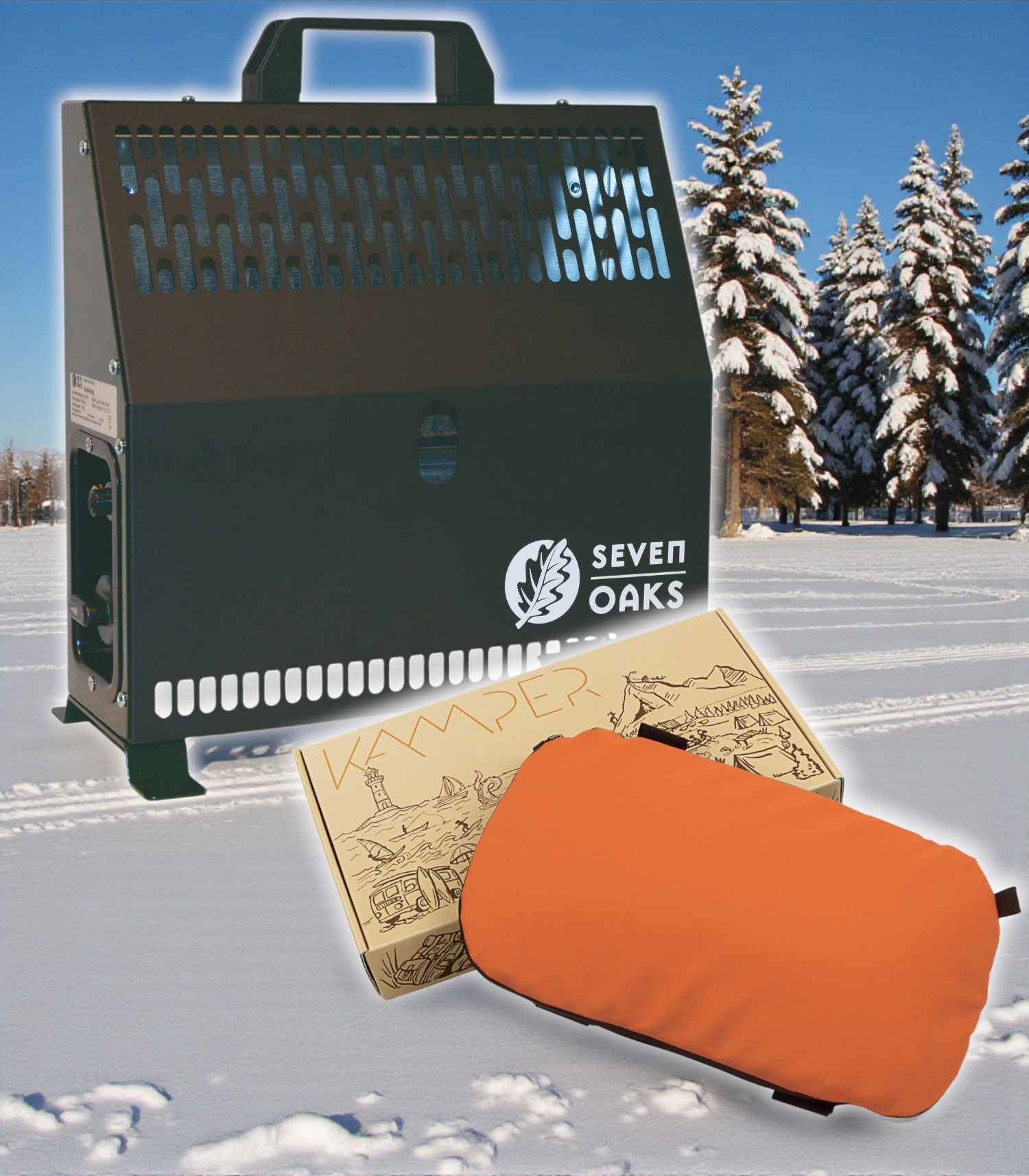 Seven Oaks Kanzelheizung & Kamper Sitzkissen Set – Warmer Ansitzkomfort