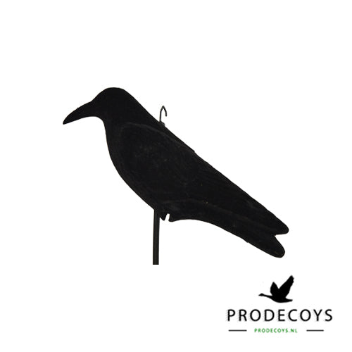 Realistische Beflockte Lockkrähen Vollkörper Set für erfolgreiche Krähenjagd, 6 Stück