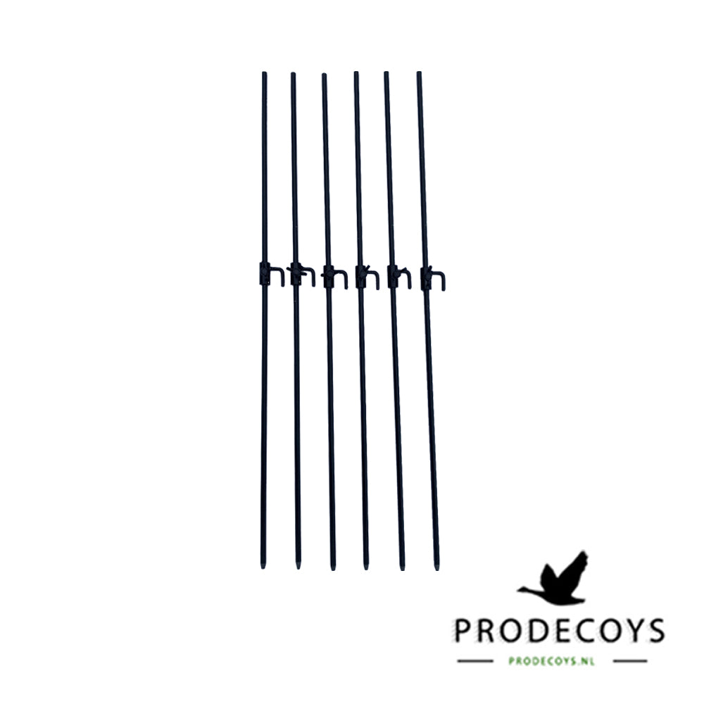 Elite Serie Graugans Lockvögel Set: 6 Naturgetreue, Flexible Gänse mit Drehköpfen