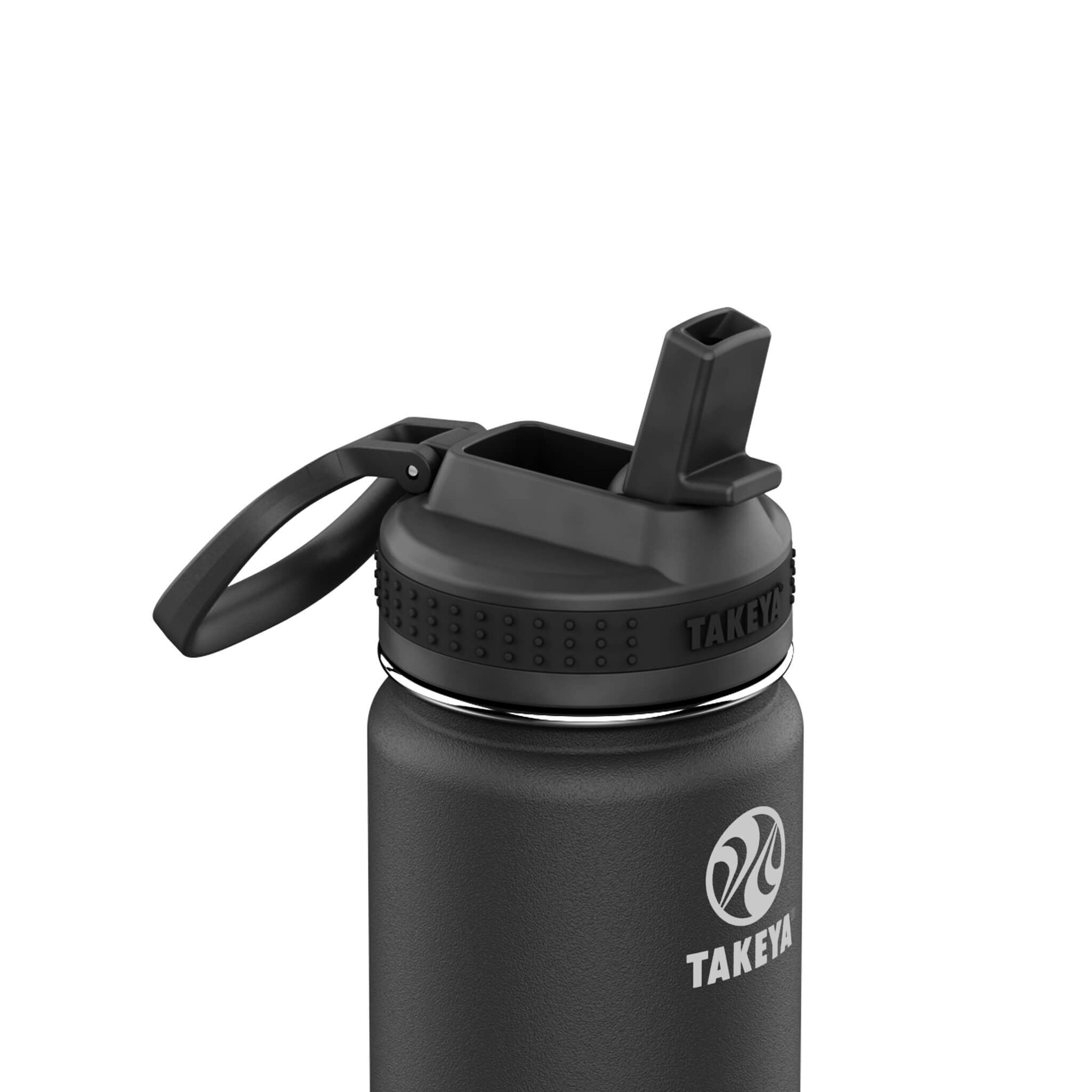 Takeya Actives Straw Isolierflasche: Auslaufsicher, Robuste 700ml Edelstahl-Trinkflasche