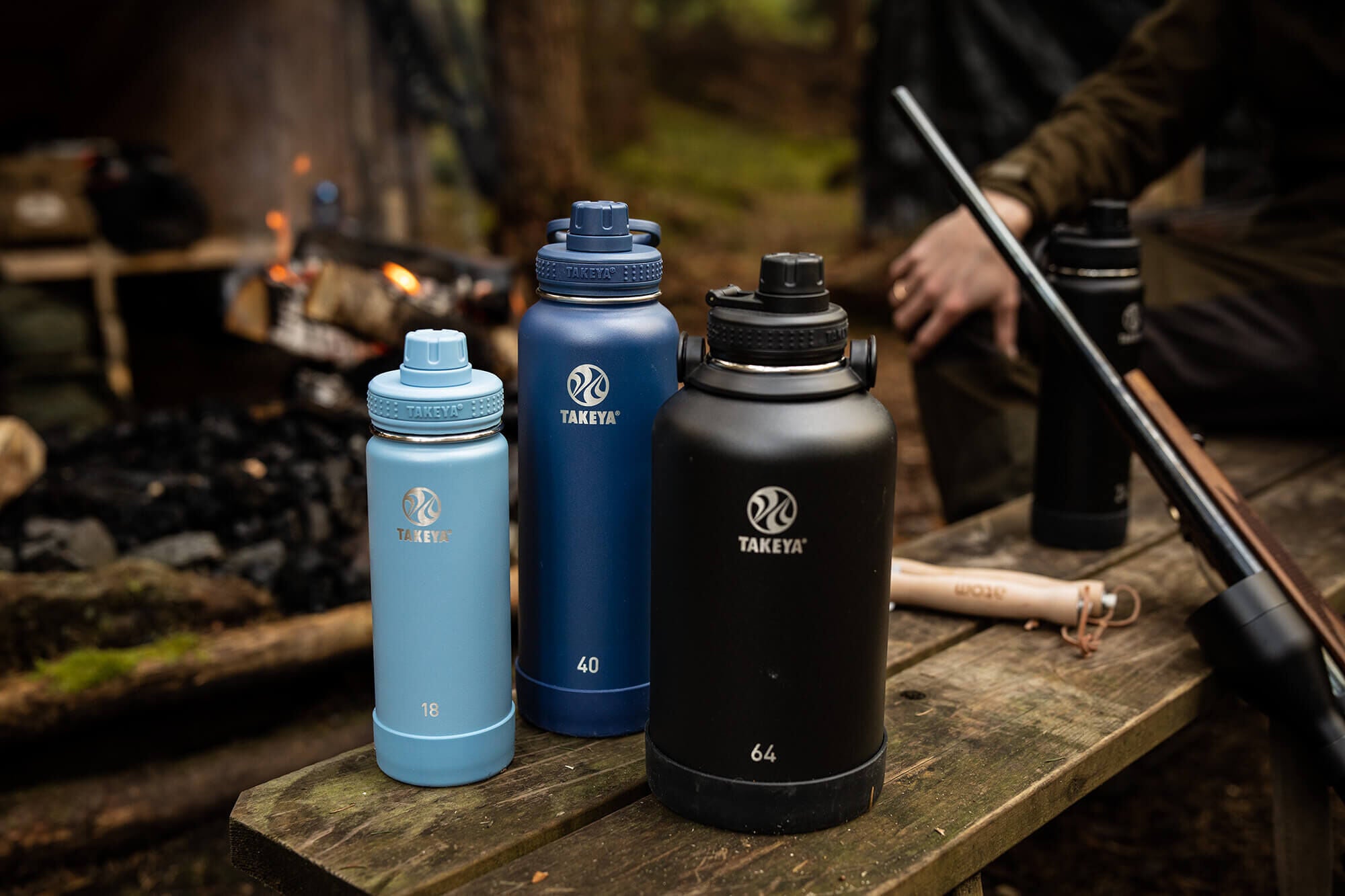 Takeya 1,2L 40oz Robuste Edelstahl Isolierflasche für Outdoor & Sport