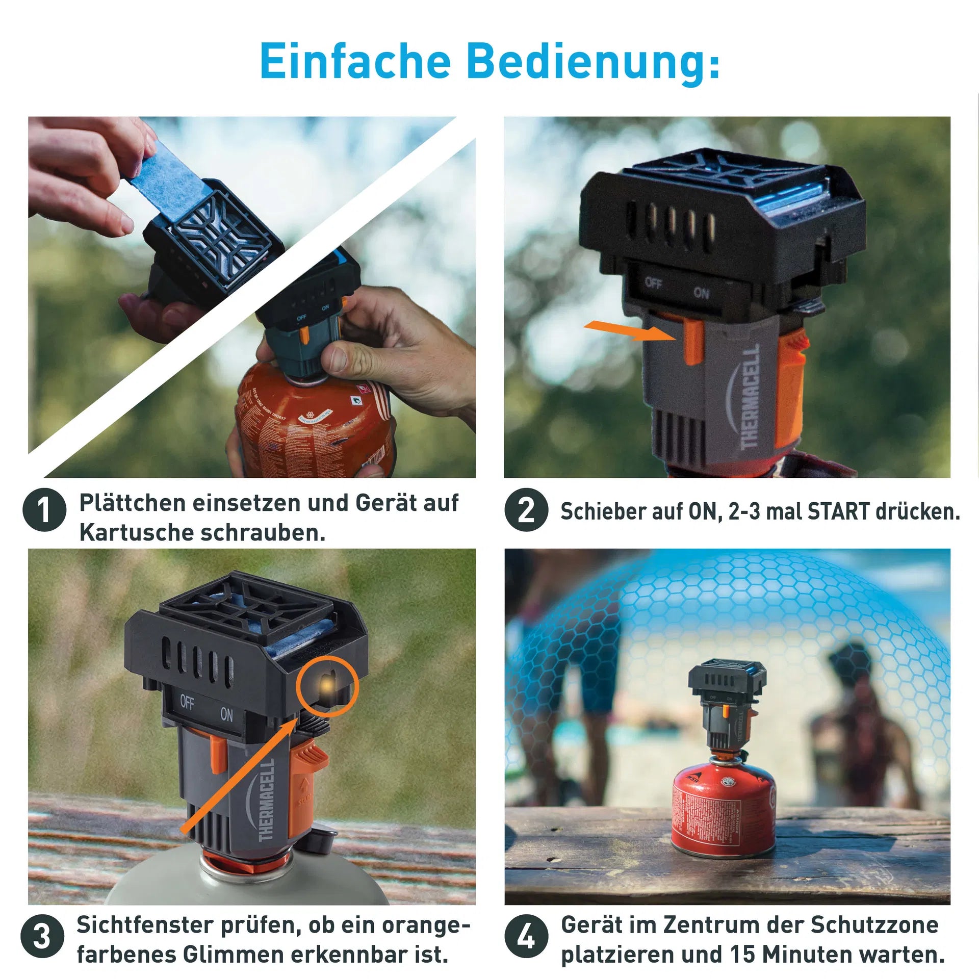 Thermacell Backpacker MR-BP Tragbarer Mückenschutz für Outdoor Abenteuer